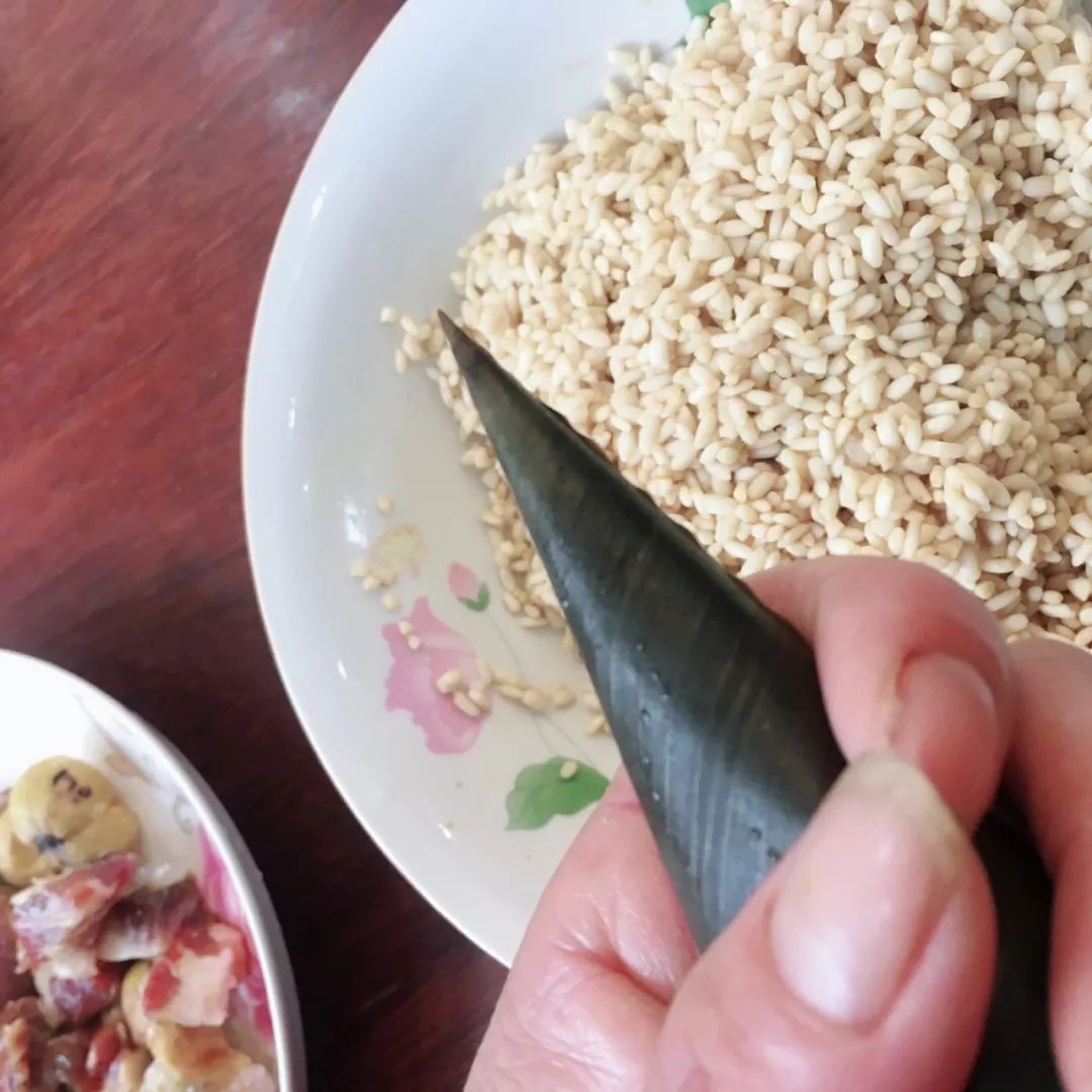 粽子学包过程,包子饺子学做