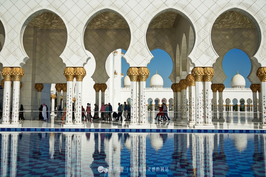 迪拜的谢赫扎伊德清真寺,迪拜清真寺谢赫扎伊德