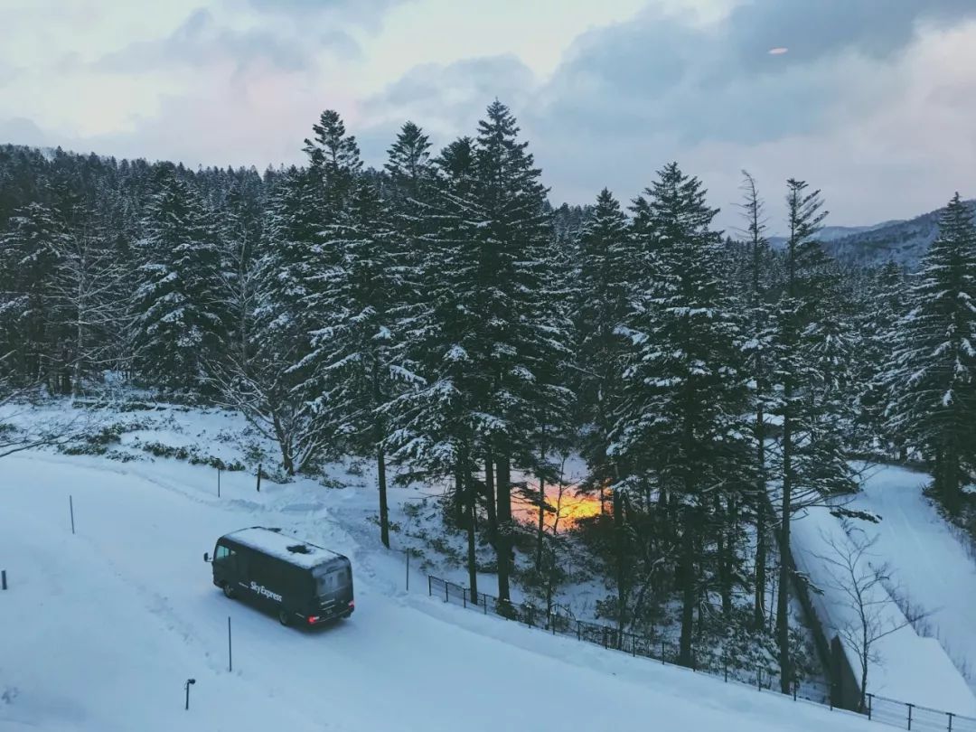跟台湾小哥哥一起骑着雪地摩托车在北海道的雪地里野