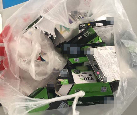 旧硒鼓翻新冒充原装正品,旧硒鼓翻新