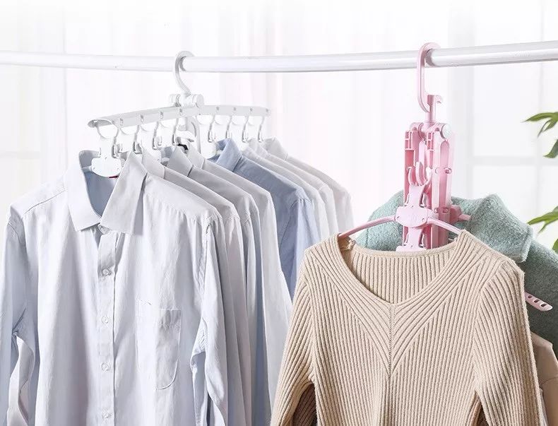 实用衣架挂钩,魔术衣架可折叠便携式多功能衣架
