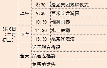 二月二龙抬头民俗活动一览表,二月二龙抬头民俗表演视频
