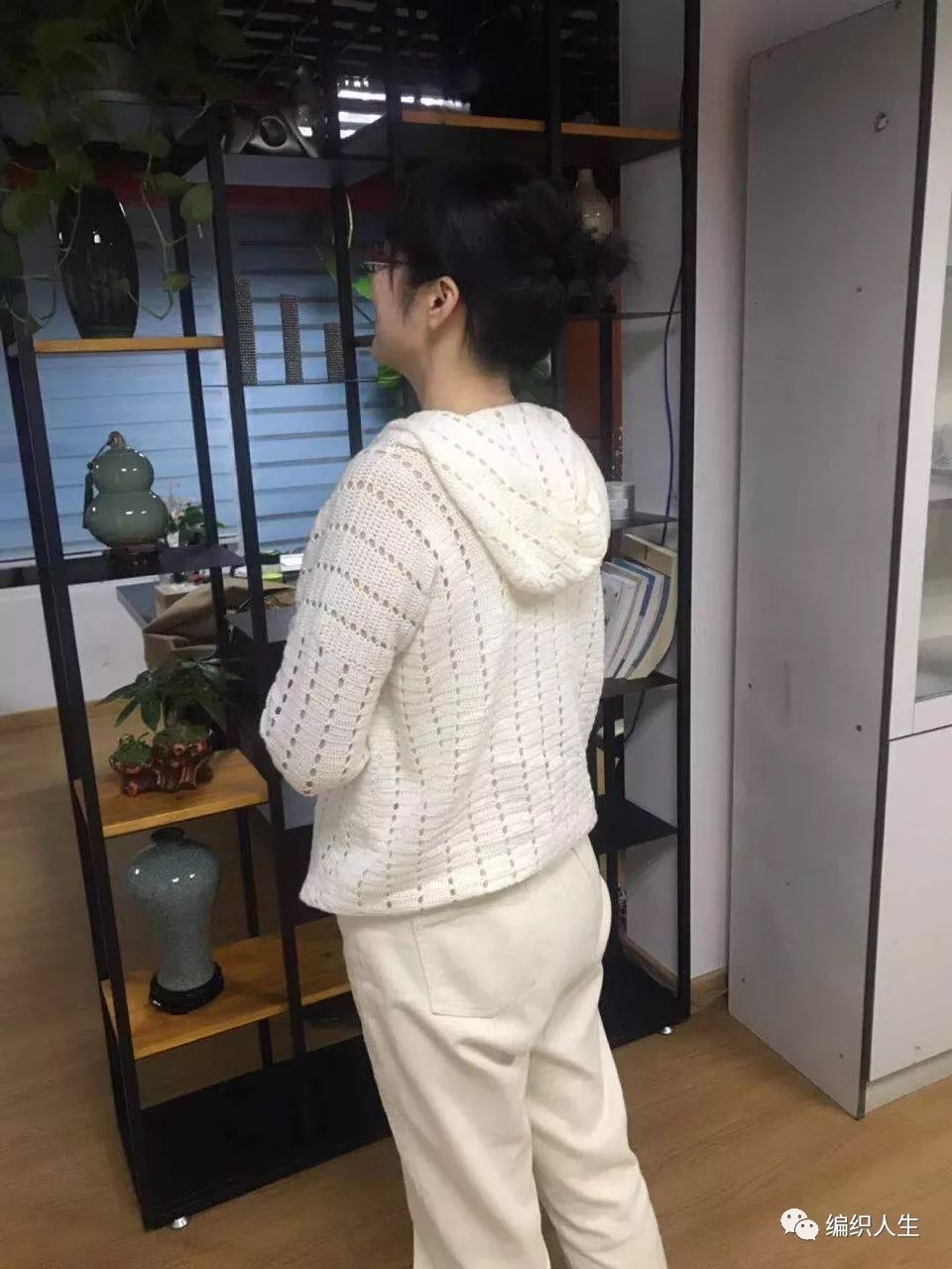 情侣连帽毛衣,女士冬季套头毛衣钩针全过程教程