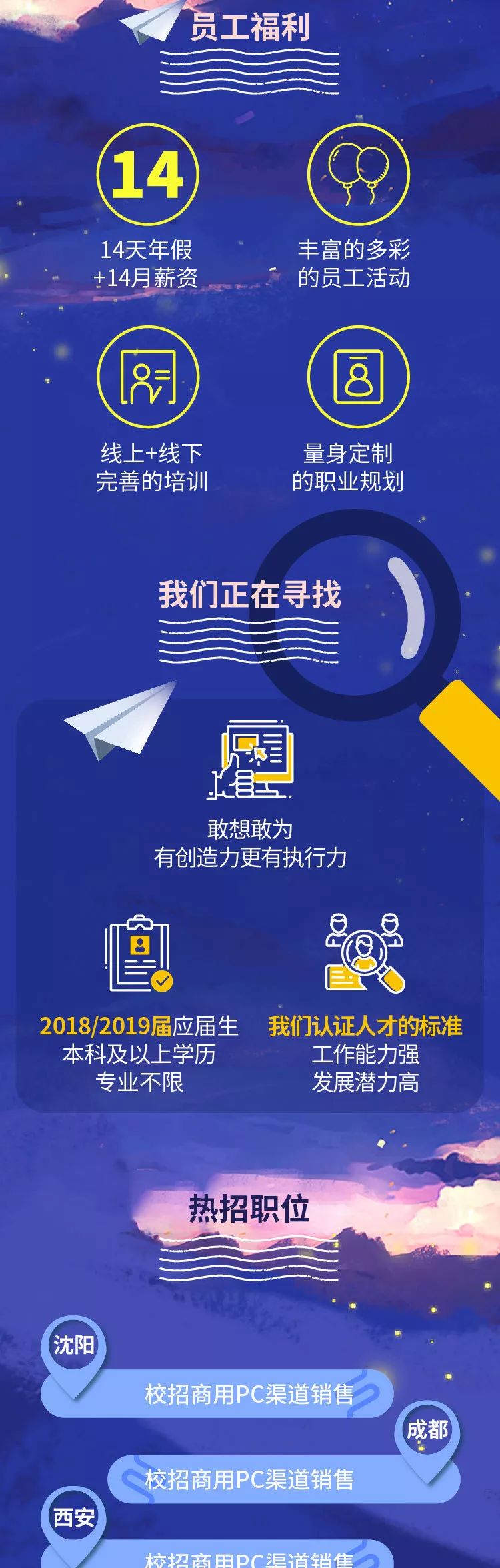 【5哥内推】2019惠普中国春季校园招聘正式启动14天年假+14月薪资
