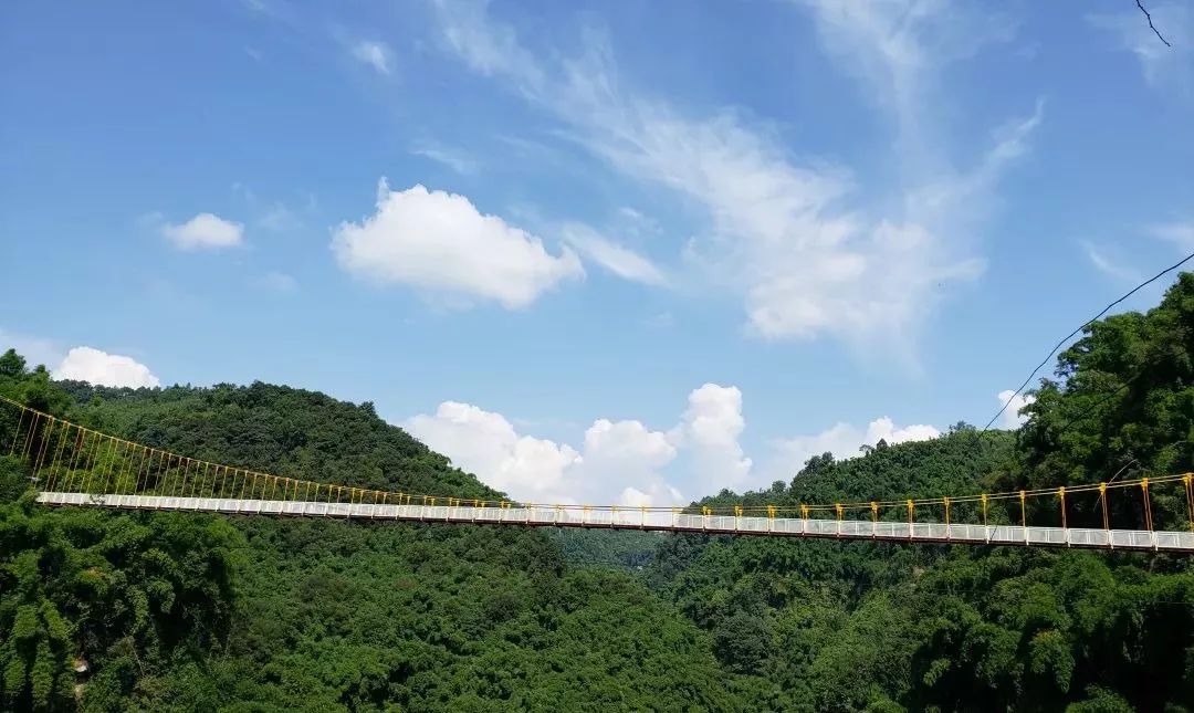 川西竹海玻璃栈道,川西竹海峡谷高空玻璃栈道