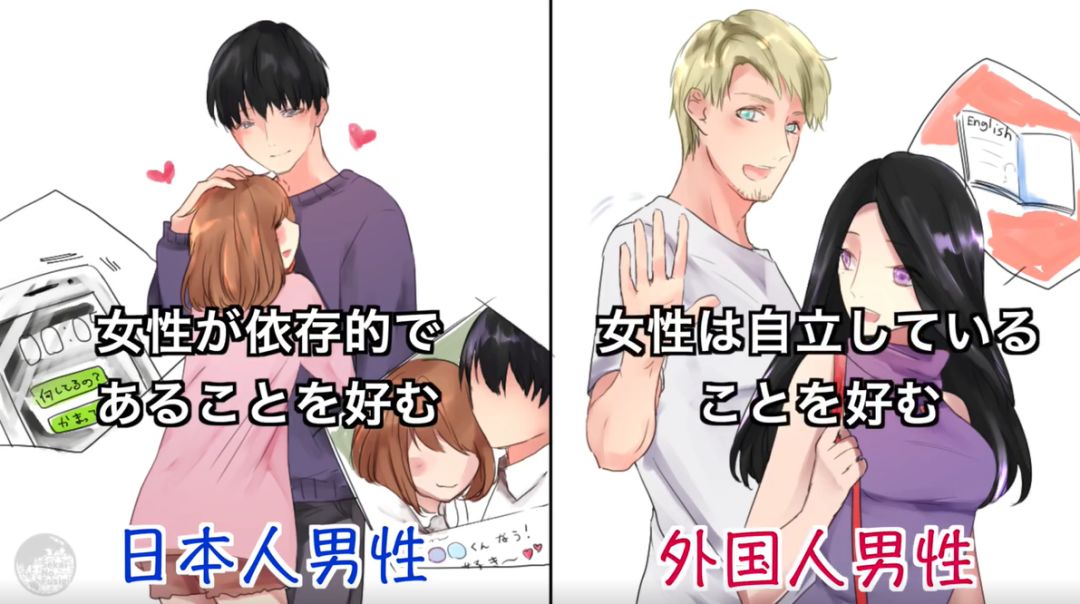 日站总结:面对女生,日本男生和外国男生的9大不同点