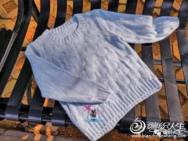 儿童棒针插肩袖毛衣教程男孩,马海毛棒针毛衣圆领子的织法