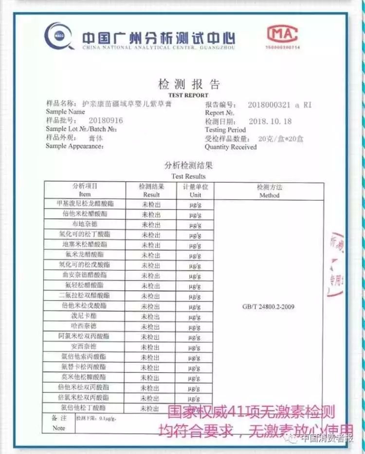 愤怒!多款热销的“宝宝霜”添加激素调查发现……