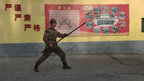 学少林棍法,军中少林