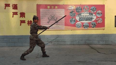 学少林棍法,军中少林