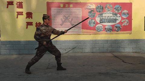 学少林棍法,军中少林