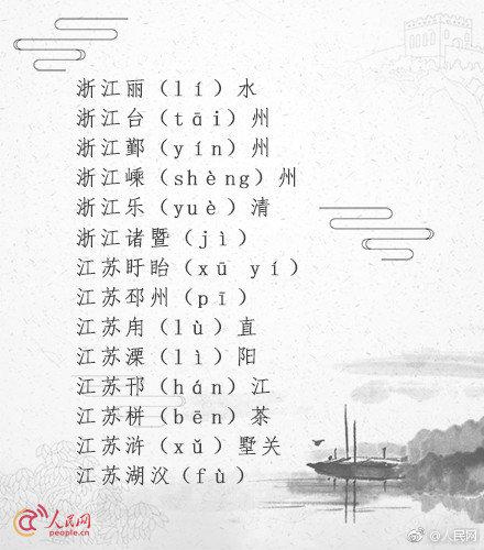 一读就错的地名最多的是哪个省,普通话一读就错的60个地名