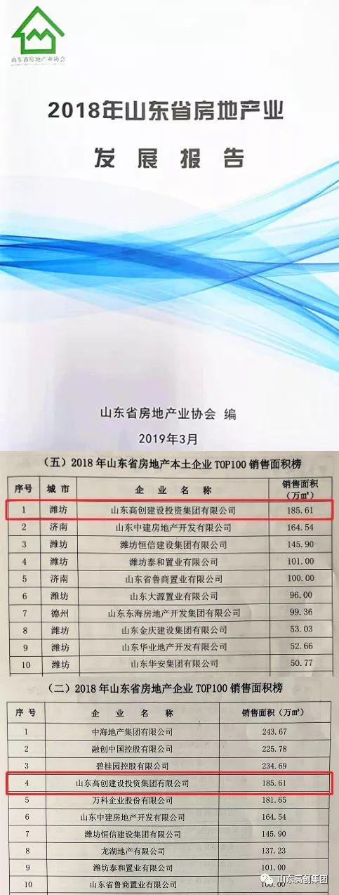 潍坊十佳房企排名,潍坊房地产公司排名2019