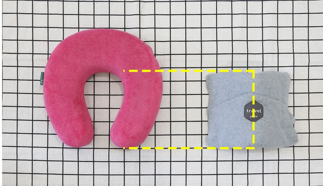 按压式旅行u枕,u型头枕旅行必备