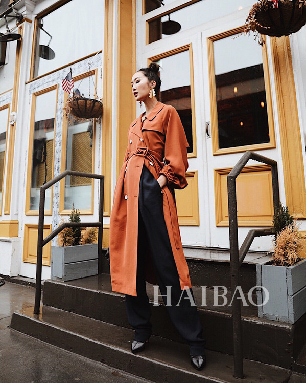 风衣正确穿搭,一件风衣怎么搭出3种不同风格