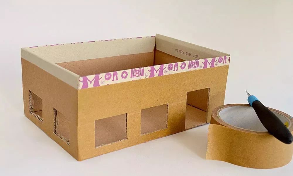 废旧快递盒不要扔改造一下,快递盒变废为宝简单好看