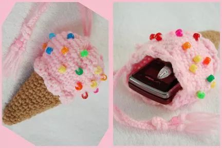 笔收纳袋小布袋,毛线钩笔袋的编织教程