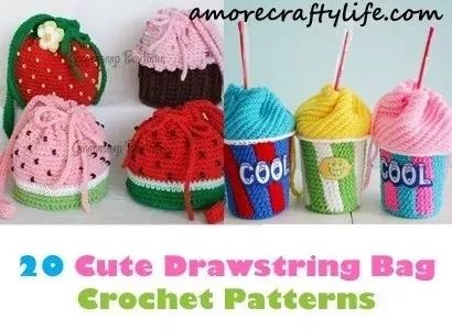 笔收纳袋小布袋,毛线钩笔袋的编织教程