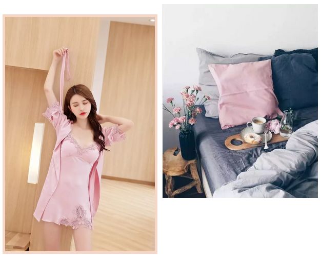 美到犯规的法式风情睡衣,丝滑修身,穿上肌肤像开了柔光一样美好。