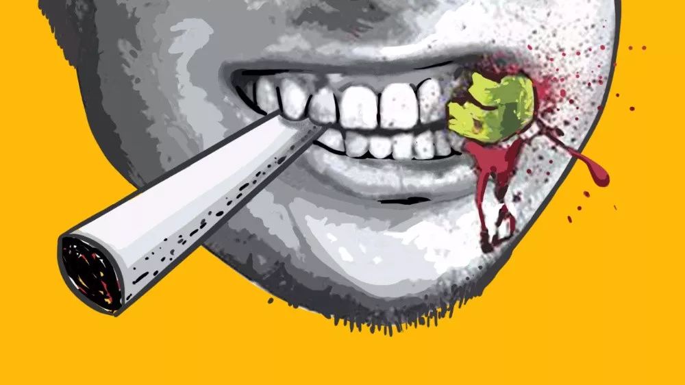 被嚼槟榔割破脸的人,吃槟榔的人口腔癌