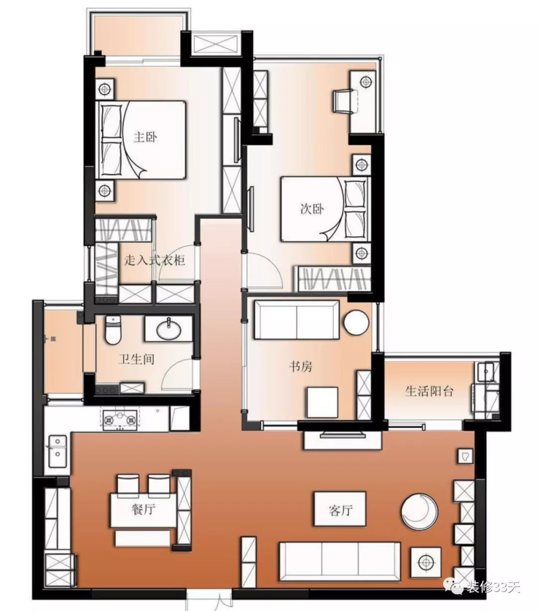 小户型暗厅厨房,暗厨暗卫的解决办法