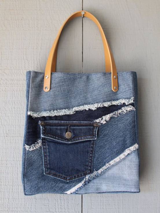 旧牛仔裤改造收纳袋的视频,旧牛仔裤改造废物利用方法
