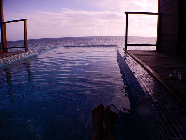 日出日落，风雨相陪，像素拍不出的美——马代可可波杜希蒂，升级超豪水的幸运鹅