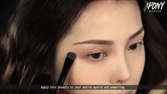 ins日杂清透眼妆适合居家的小仙女,教你两分钟就能搞定的眼妆画法