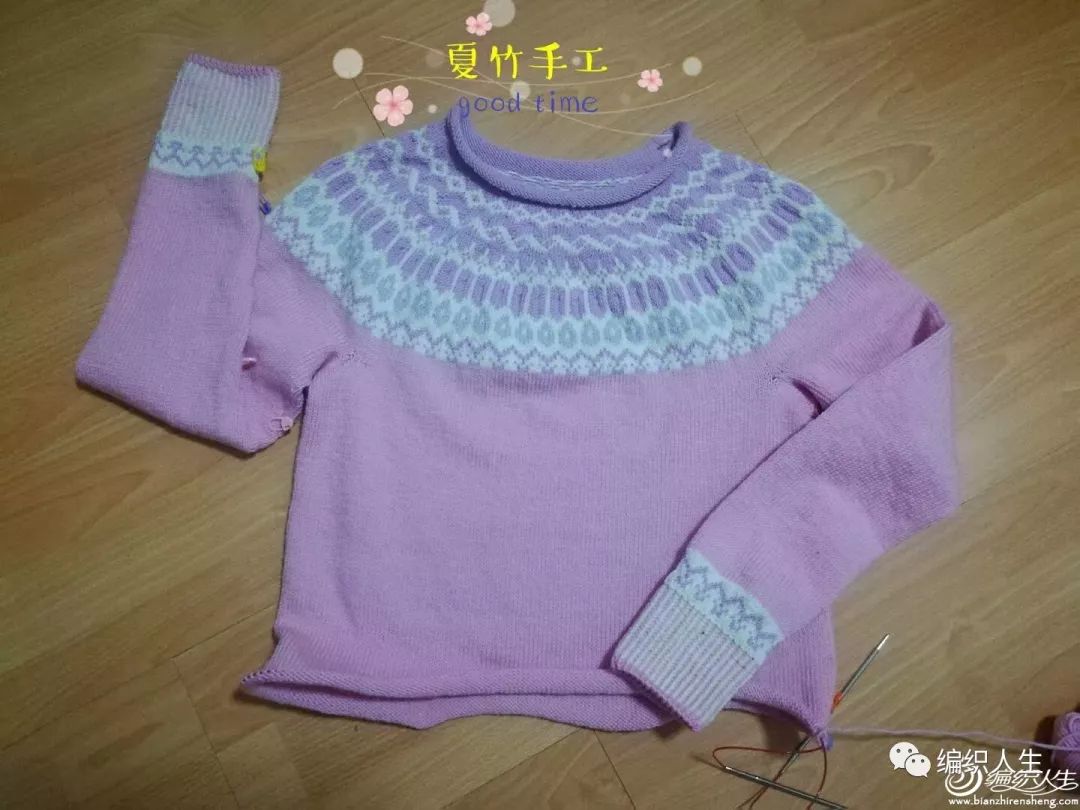 从上往下织套头休闲棒针毛衣样品,粗线棒针女士毛衣中长款的编织