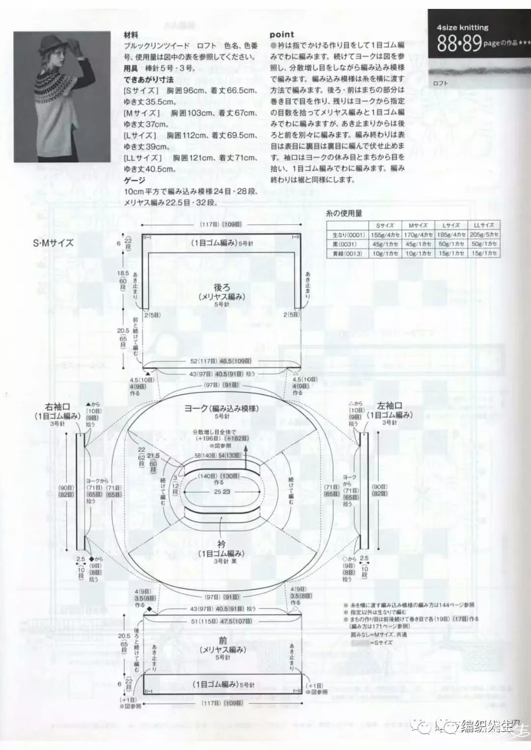 从上往下织套头休闲棒针毛衣样品,粗线棒针女士毛衣中长款的编织