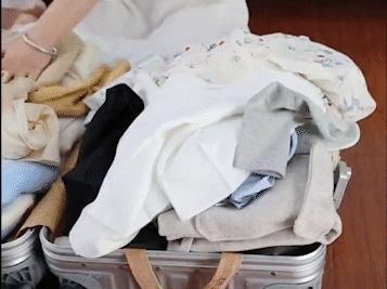 真空压缩袋压缩衣物,不用插电真空收纳压缩袋