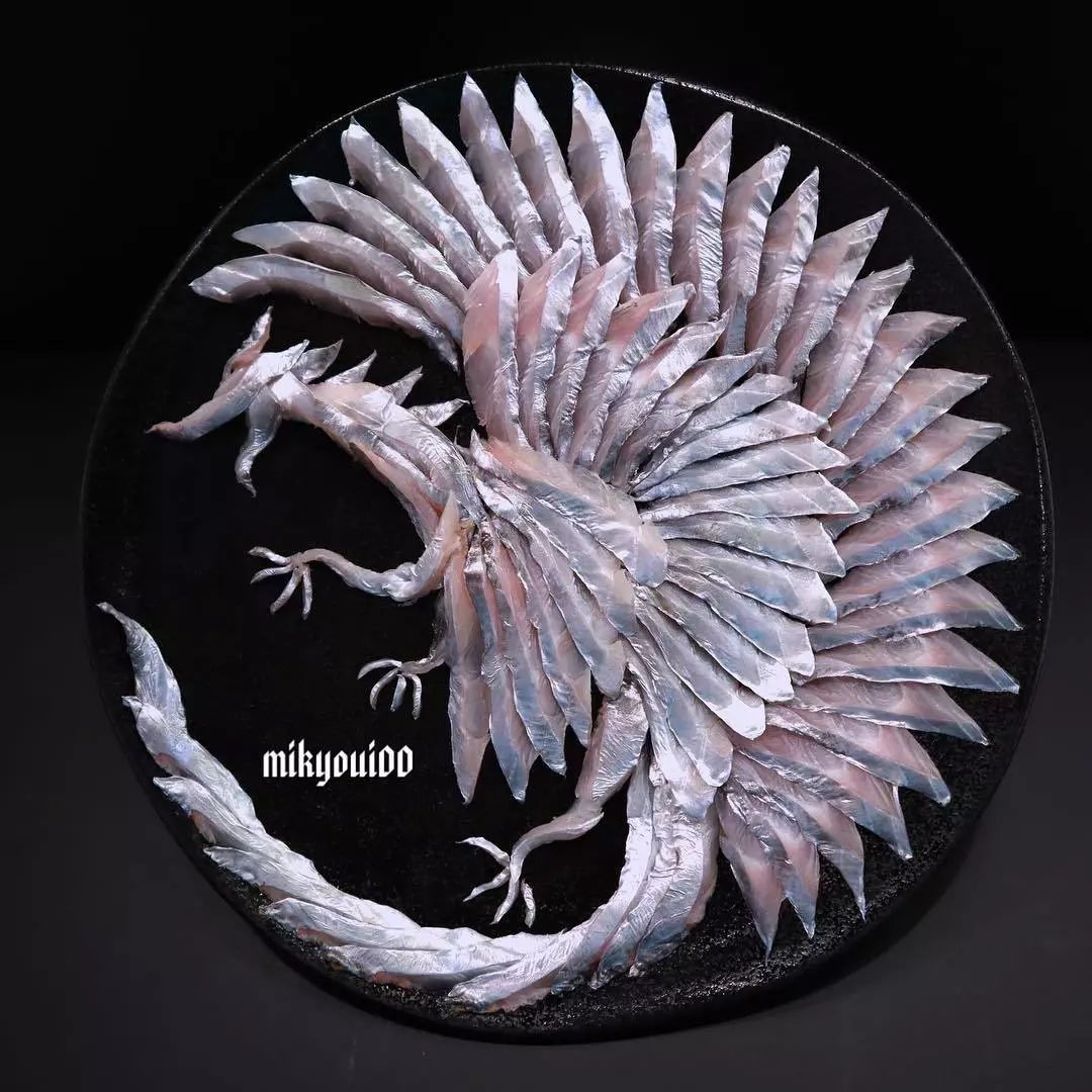 三文鱼作画,用三文鱼作画也能美到爆