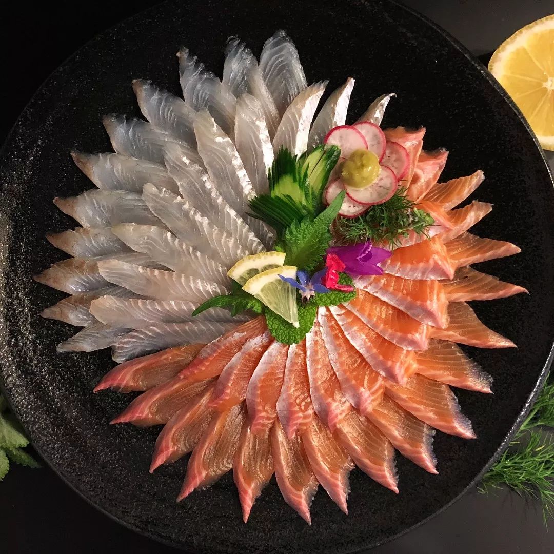 三文鱼作画,用三文鱼作画也能美到爆