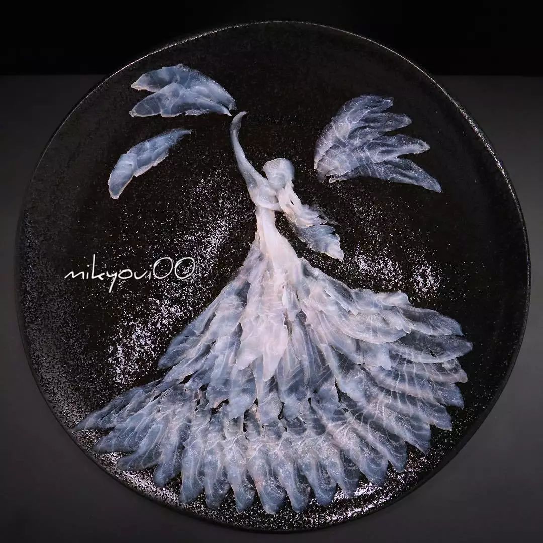 三文鱼作画,用三文鱼作画也能美到爆