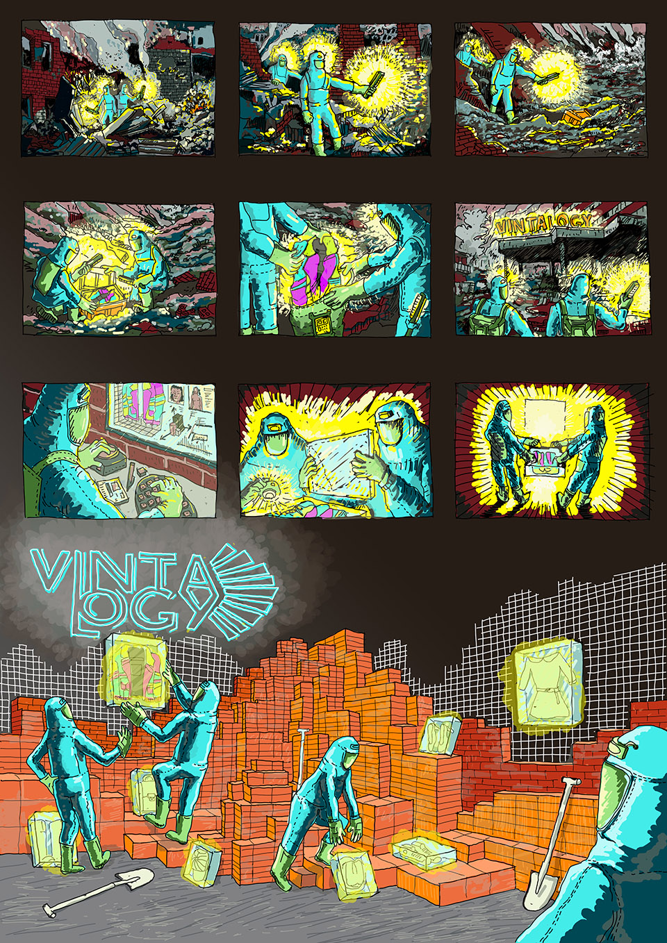 马德里开了家废墟服装店，这里有当下最流行的工业（地）风!