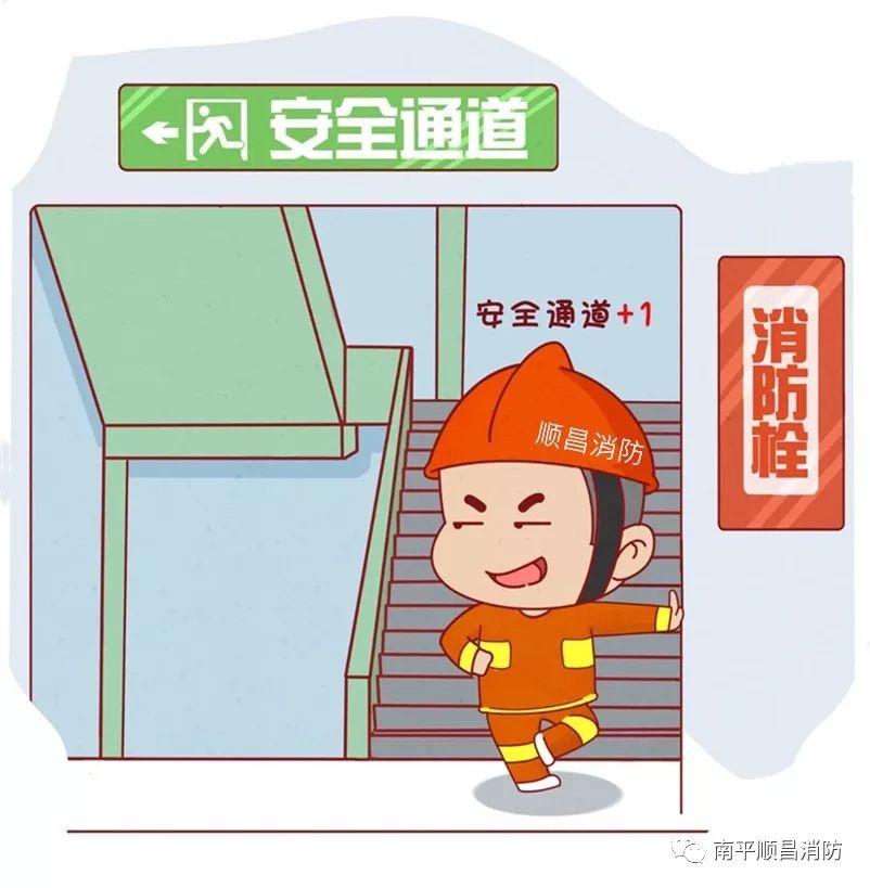 消防火灾逃生十要诀漫画,火灾逃生自救十法漫画