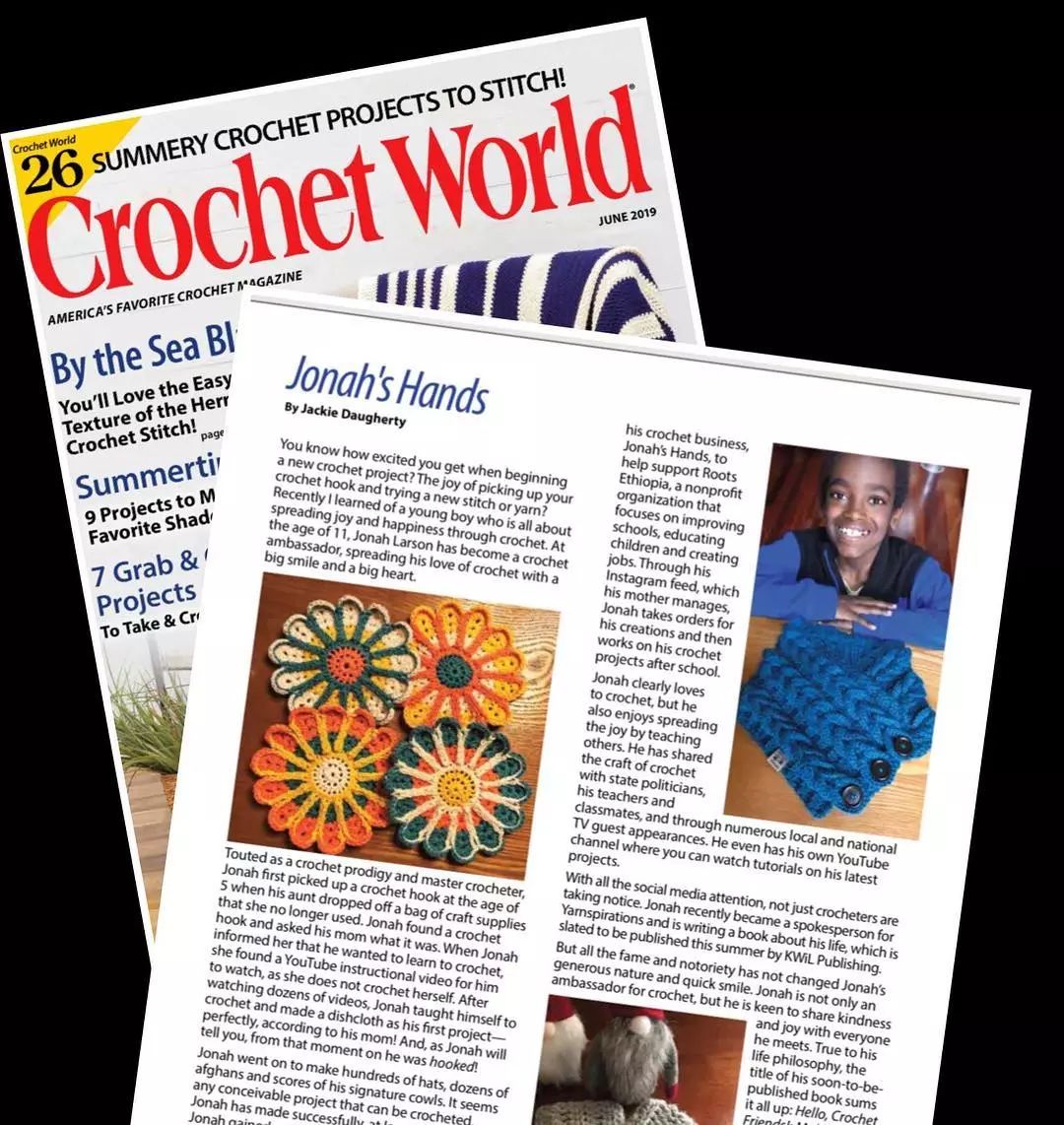 19万人看男生玩编织，他用钩针从非洲弃婴，逆袭为美国“全民偶像”