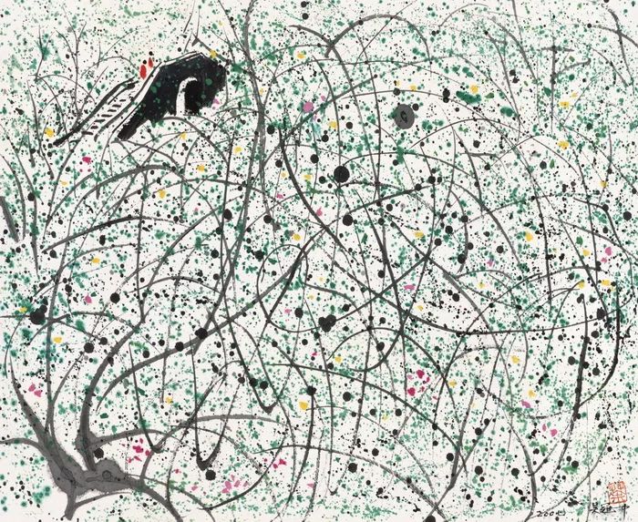 吴冠中的风筝不断线啥意思,吴冠中的风筝不断线作品欣赏