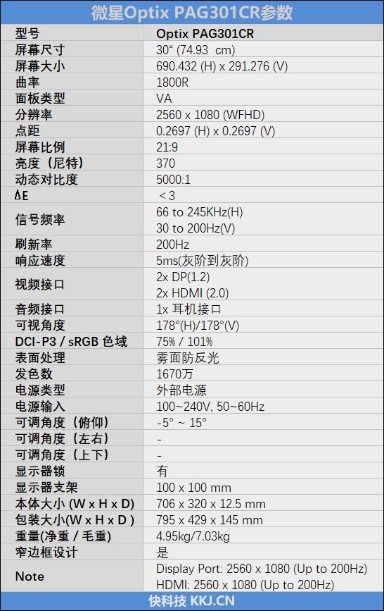 微星optixmag301rf显示器评测,微星34寸pag341cqr显示器测评