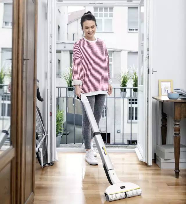 德国凯驰自动洗地机,卡赫无线自清洁电动拖把