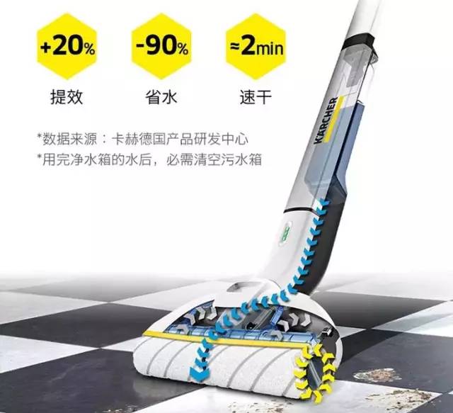 德国凯驰自动洗地机,卡赫无线自清洁电动拖把