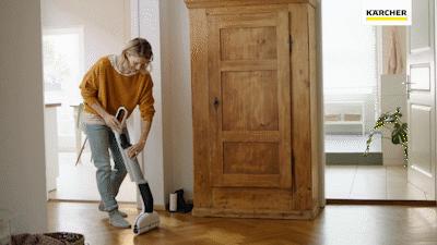 德国凯驰自动洗地机,卡赫无线自清洁电动拖把