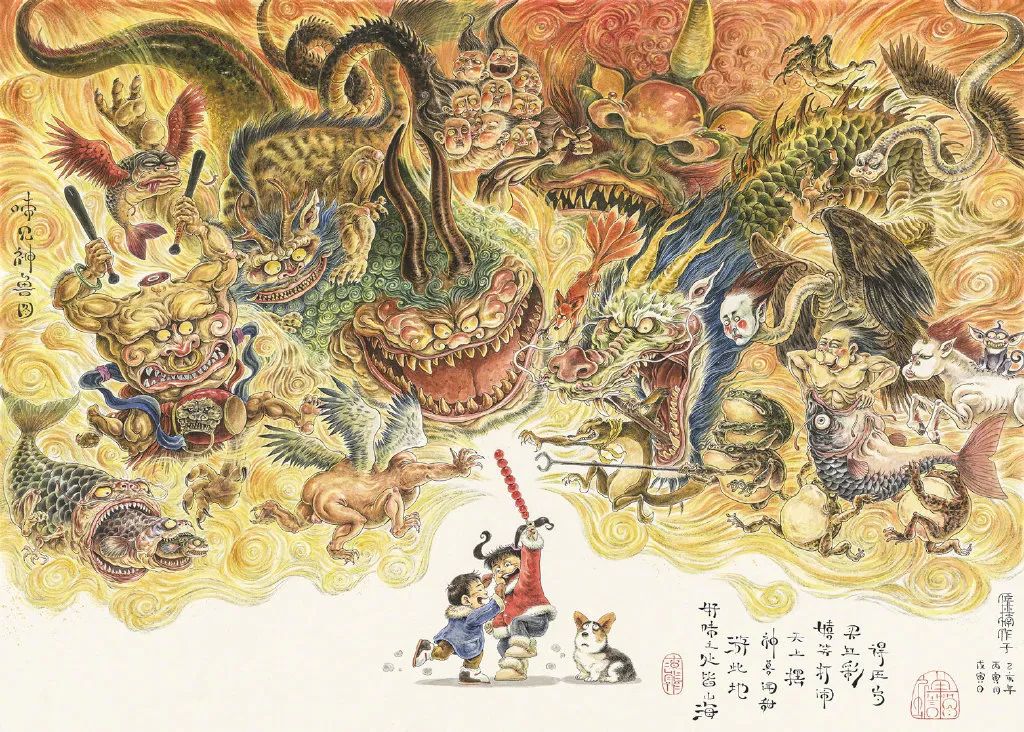 太震撼了！85后帅哥笔下的鬼神世界，迷倒了上万人......