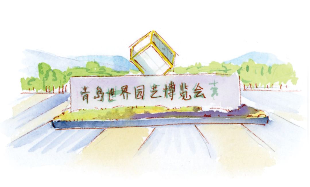 青岛地铁手绘画,青岛旅游攻略不打车怎么去