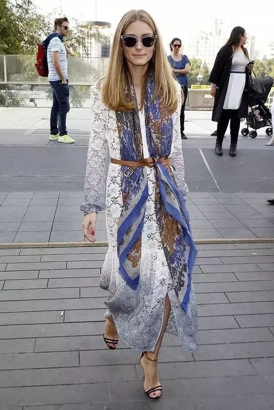 丝巾的各种造型女,一条丝巾美出万千风情