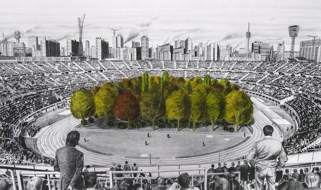 为抗议气候变化，巴塞尔策展人计划在体育场内种植299棵树