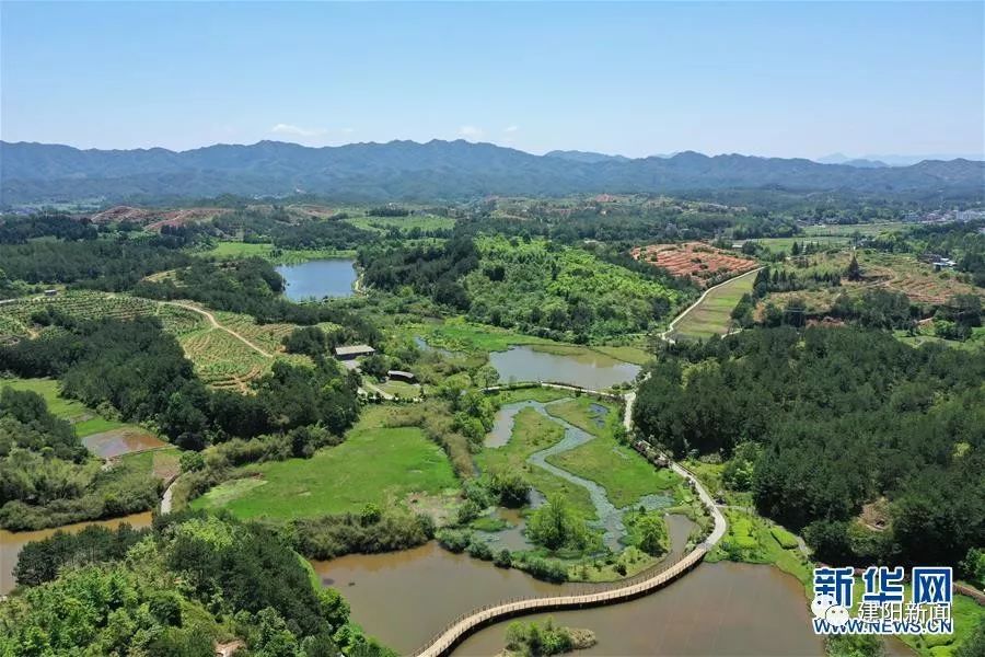 福建长汀绿水青山,壮丽70年奋斗新时代