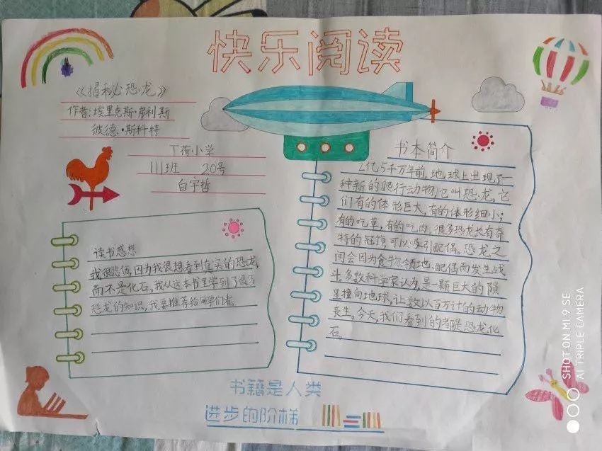 品味翰墨文香,记录阅读时光——丁荷111班阅读小报