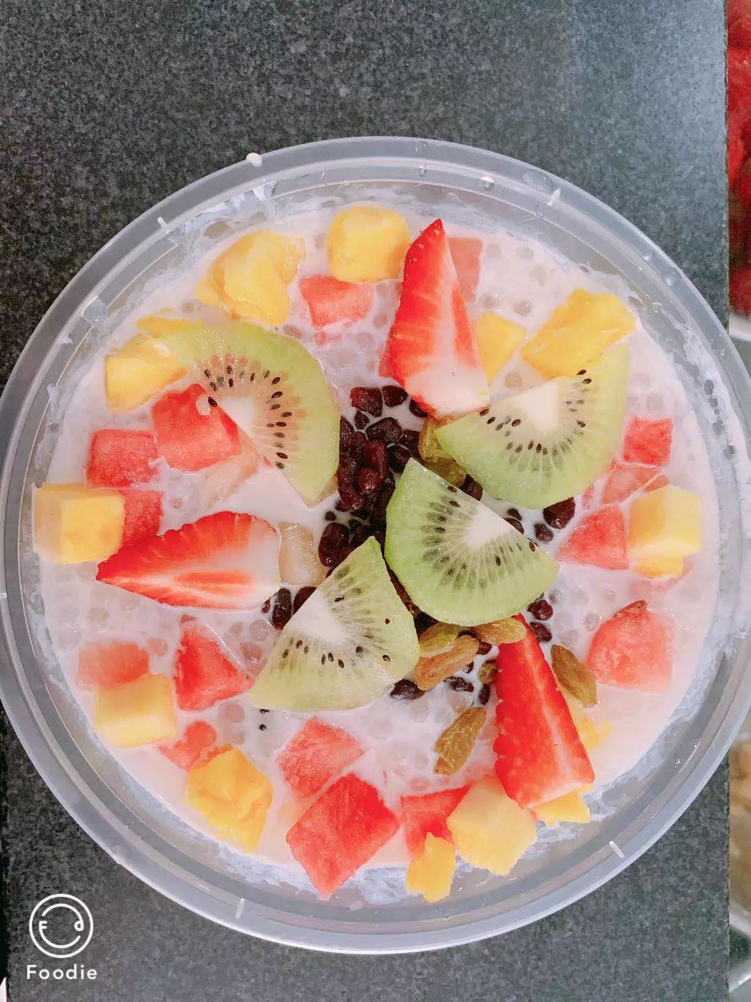 冰粉夏季糖水,冰冻西米露凉粉