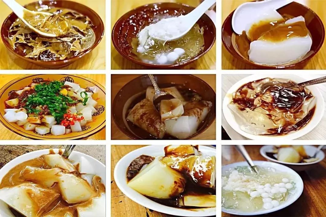 冰粉夏季糖水,冰冻西米露凉粉